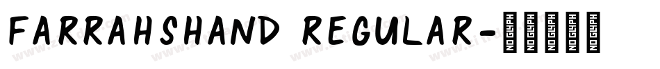 FarrahsHand Regular字体转换